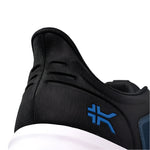 Outsole view of the KURU ATOM Fusion Men's Sneaker in Midnight Blue-Jet Black, showing the KURUSOLE tread.