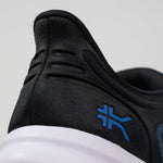 Outsole view of the KURU ATOM Fusion Women's Sneaker in Midnight Blue-Jet Black, showing the KURUSOLE tread.
