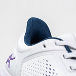 Top-down view of the KURU ATOM Fusion Women's Sneaker in Mist Gray-Lavender.