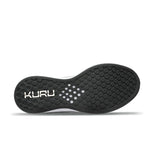 Outsole view of the KURU ATOM Men's Sneaker in Indigo-White-Basalt, showing the KURUSOLE tread.