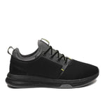 KURU ATOM Men's Sneaker in Jet Black-Citron.
