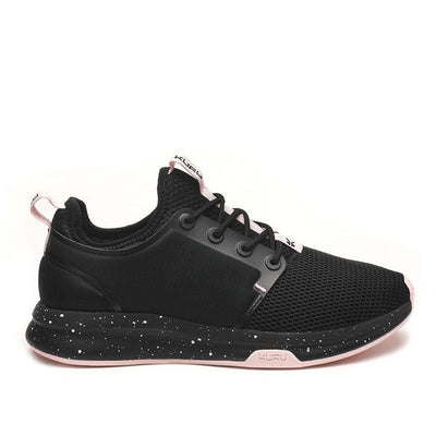KURU ATOM Women's Sneaker in Jet Black-Misty Lilac.