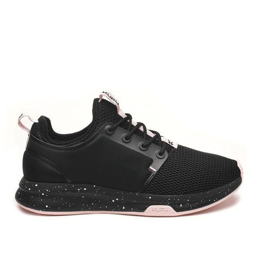 KURU ATOM Women's Sneaker in Jet Black-Misty Lilac.