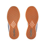 Outsole view of the KURU ATOM Women's Sneaker in Tidal Wave-White-Oasis Blue, showing the KURUSOLE tread.