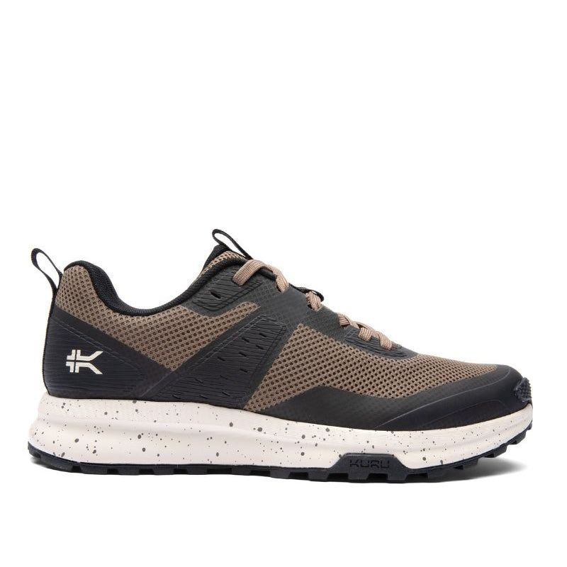 KURU ATOM Trail Men's Sneaker in Rustic Taupe-Jet Black.