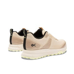 Close-up of the heel cup on the KURU ATOM Trail Women's Sneaker in Sand-Lime Sorbet.