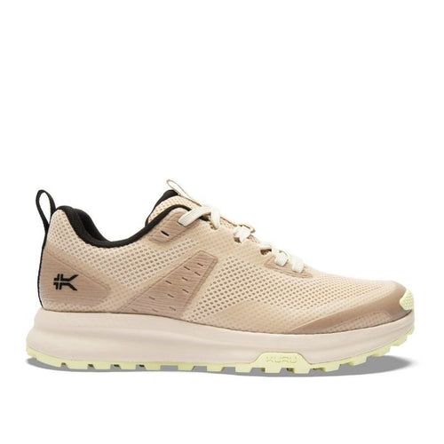 KURU ATOM Trail Women's Sneaker in Sand-Lime Sorbet.
