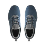 Top-down view of the KURU ATOM WIDE Men's Sneaker in Indigo-White-Basalt.