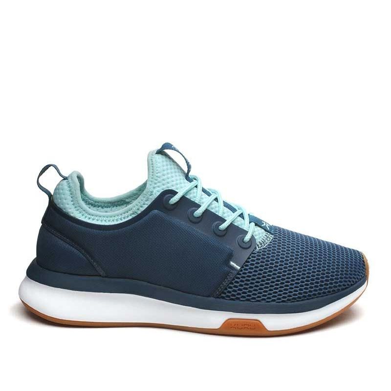 KURU ATOM WIDE Women's Sneaker in Tidal Wave-White-Oasis Blue.