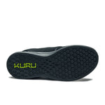 Top-down view of the KURU ATOM Waterproof Men's Sneaker in Jet Black.