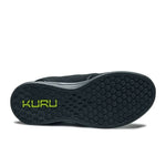 Pair of KURU ATOM Waterproof Women's Sneaker in Jet Black, angled view.