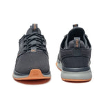Top-down view of the KURU ATOM Waterproof Women's Sneaker in Smoke Gray-Apricot.