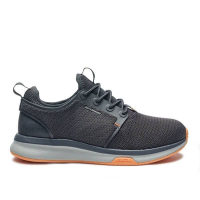 KURU ATOM Waterproof Women's Sneaker in Smoke Gray-Apricot.
