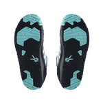 Outsole view of the KURU CHICANE Women's Sneaker in Black-Delirium, showing the KURUSOLE tread.