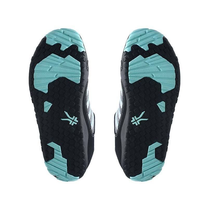 Outsole view of the KURU CHICANE Women's Sneaker in Black-Delirium, showing the KURUSOLE tread.