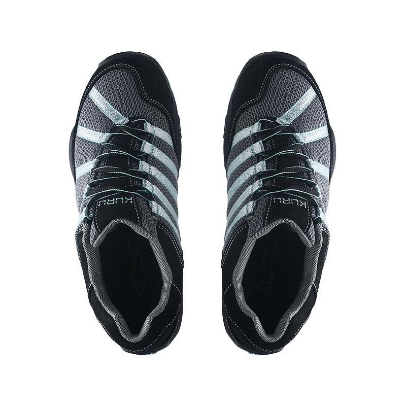 Top-down view of the KURU CHICANE WIDE Women's Sneaker in Black-Delirium.