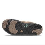 Outsole view of the KURU CHICANE WIDE Women's Sneaker in Warmstone-Jet Black-Mint Green, showing the KURUSOLE tread.