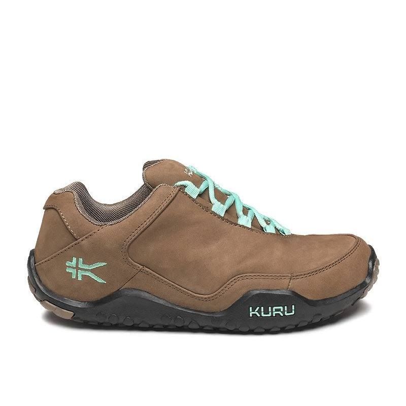 KURU CHICANE WIDE Women's Sneaker in Warmstone-Jet Black-Mint Green.
