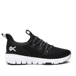 KURU FLEX Slip-On Women's Sneaker in Jet Black-Bright White.