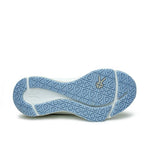 Outsole view of the KURU KINETIC 2 Women's Sneaker in Bright White-Blue Fog, showing the KURUSOLE tread.