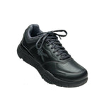 Angled profile view of the KURU KINETIC 2 Men's Sneaker in Smokestack Black.