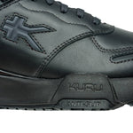 Close-up of the upper material on the KURU KINETIC 2 Men's Sneaker in Smokestack Black.