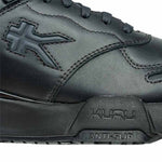Close-up of the upper material on the KURU KINETIC 2 Women's Sneaker in Smokestack Black.