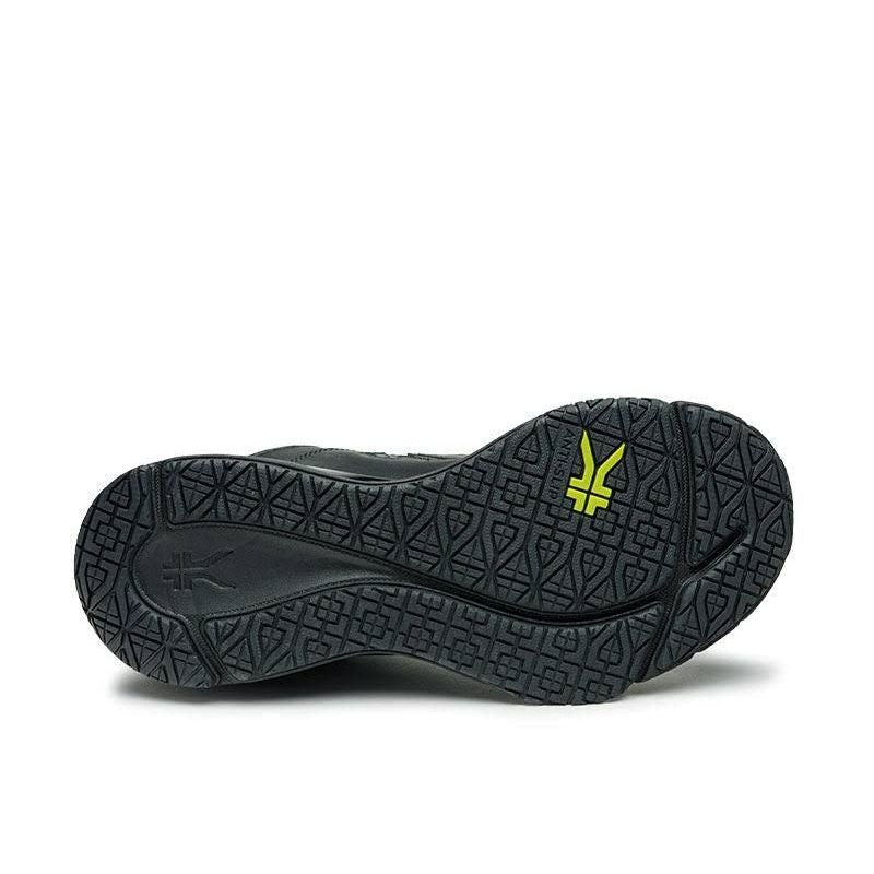 Outsole view of the KURU KINETIC 2 Women's Sneaker in Smokestack Black, showing the KURUSOLE tread.