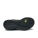 Outsole view of the KURU KINETIC 2 WIDE Women's Sneaker in Smokestack Black, showing the KURUSOLE tread.