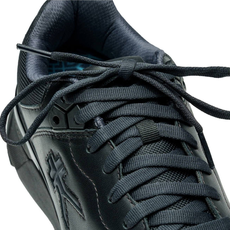 Close-up of the upper material on the KURU KINETIC 2 WIDE Men's Sneaker in Smokestack Black.