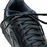 Close-up of the upper material on the KURU KINETIC 2 WIDE Women's Sneaker in Smokestack Black.