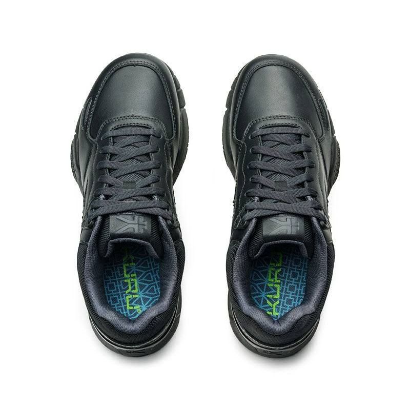 Top-down view of the KURU KINETIC 2 WIDE Women's Sneaker in Smokestack Black.