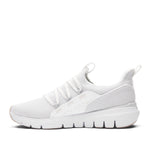 Outsole view of the KURU FLEX Slip-On Men's Sneaker in Bright White-Sand, showing the KURUSOLE tread.