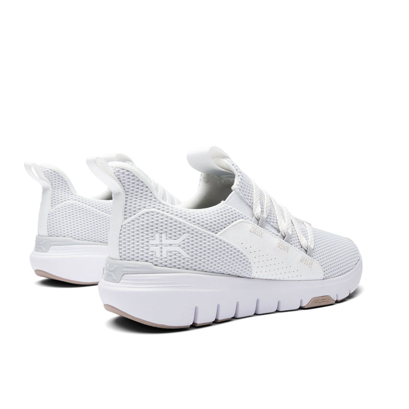 Top-down view of the KURU FLEX Slip-On Men's Sneaker in Bright White-Sand.