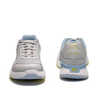 Outsole view of the KURU QUANTUM 2 Women's Sneaker in Dove Gray-Pale Lime, showing the KURUSOLE tread.