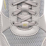 Top-down view of the KURU QUANTUM 2 Women's Sneaker in Dove Gray-Pale Lime.