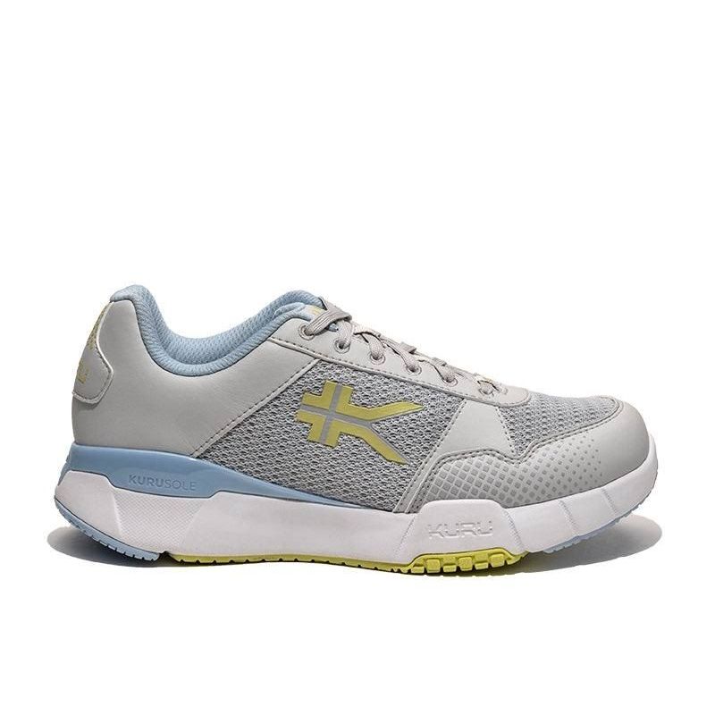 KURU QUANTUM 2 Women's Sneaker in Dove Gray-Pale Lime.