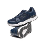 Pair of KURU QUANTUM 2 Men's Sneaker in Indigo Blue-Slate Gray, angled view.