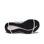 Outsole view of the KURU QUANTUM 2 Women's Sneaker in Jet Black-Misty Blue, showing the KURUSOLE tread.