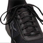Close-up of the upper material on the KURU QUANTUM 2 Men's Sneaker in Jet Black-Slate Gray.