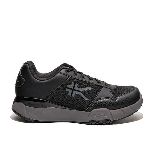 KURU QUANTUM 2 Women's Sneaker in Jet Black-Slate Gray.