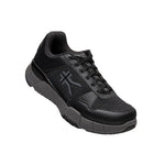 Angled profile view of the KURU QUANTUM 2 Men's Sneaker in Jet Black-Slate Gray.