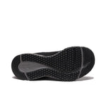 Outsole view of the KURU QUANTUM 2 Women's Sneaker in Jet Black-Slate Gray, showing the KURUSOLE tread.