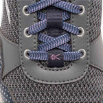 Close-up of the upper material on the KURU QUANTUM 2 Women's Sneaker in Pewter-Night Sky.