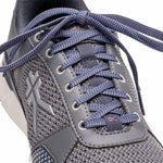 Close-up of the upper material on the KURU QUANTUM 2 Women's Sneaker in Pewter-Night Sky.