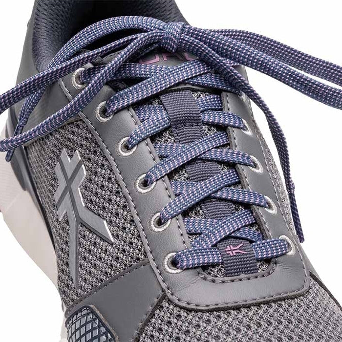 Close-up of the upper material on the KURU QUANTUM 2 Women's Sneaker in Pewter-Night Sky.
