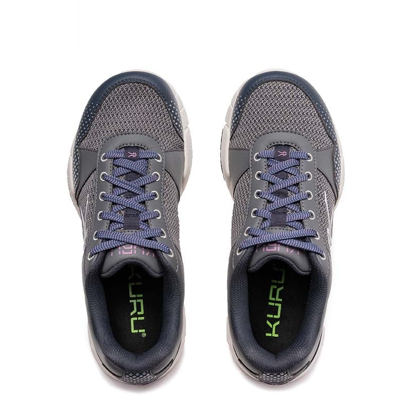 Top-down view of the KURU QUANTUM 2 Women's Sneaker in Pewter-Night Sky.