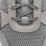 Close-up of the upper material on the KURU QUANTUM 2 Men's Sneaker in Storm Gray.