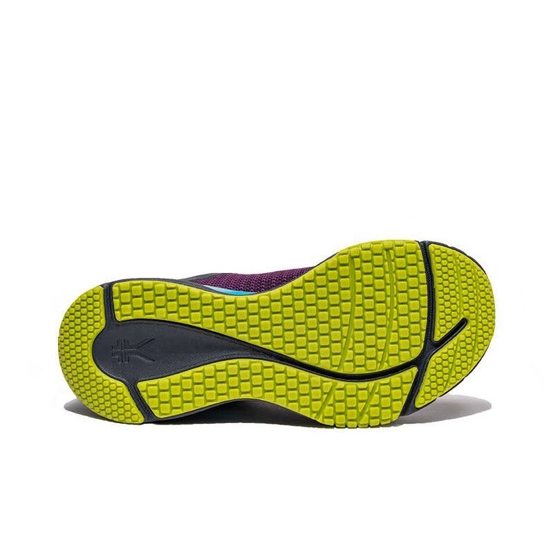 Outsole view of the KURU QUANTUM 2 WIDE Women's Sneaker in Electric Grape-Midnight Blue, showing the KURUSOLE tread.