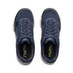 Top-down view of the KURU QUANTUM 2 WIDE Men's Sneaker in Indigo Blue-Slate Gray.